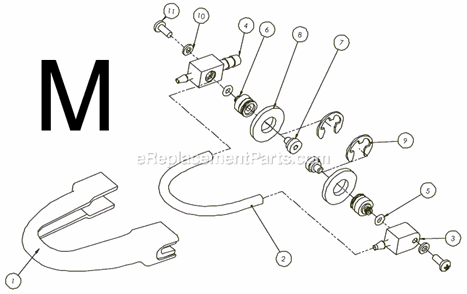 Page L Diagram and Parts List for BX-4  MK Diamond Concrete Saw